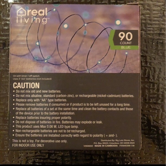 Christmas, room, party decor LED lights Blue - Picture 6 of 11